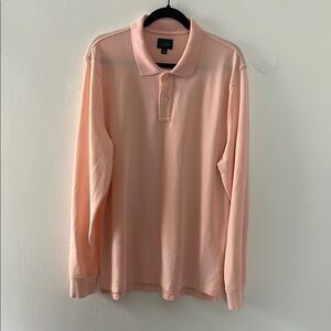 J. Crew Men's Peach Polo Shirt
